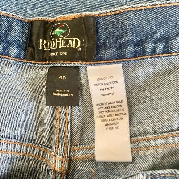 Redhead blue jean shorts men size 40 denim - Picture 4 of 4
